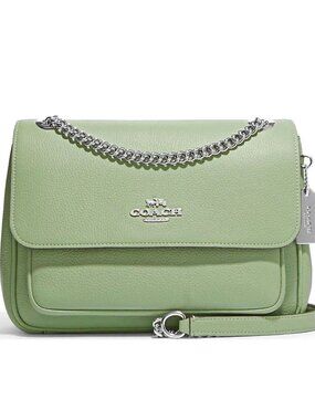 Coach Klare Chain Crossbody Shoulder bag 25 in Pale Pistachio